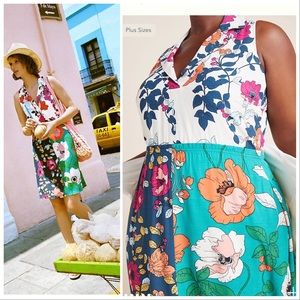 dinah collared halter tunic dress